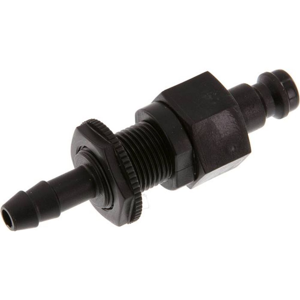 Parker KSSS 6 NW5 PO BA. Schott-Kupplungsstecker (NW5) 6 (1/4")mm Schlauch, POM