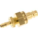 Parker KSSS 6 NW7 BA. Schott-Kupplungsstecker (NW7,2) 6 (1/4")mm Schlauch, Messing