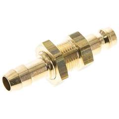 Schott-Kupplungsstecker (NW5) 8 (5/16")mm Schlauch, Messing