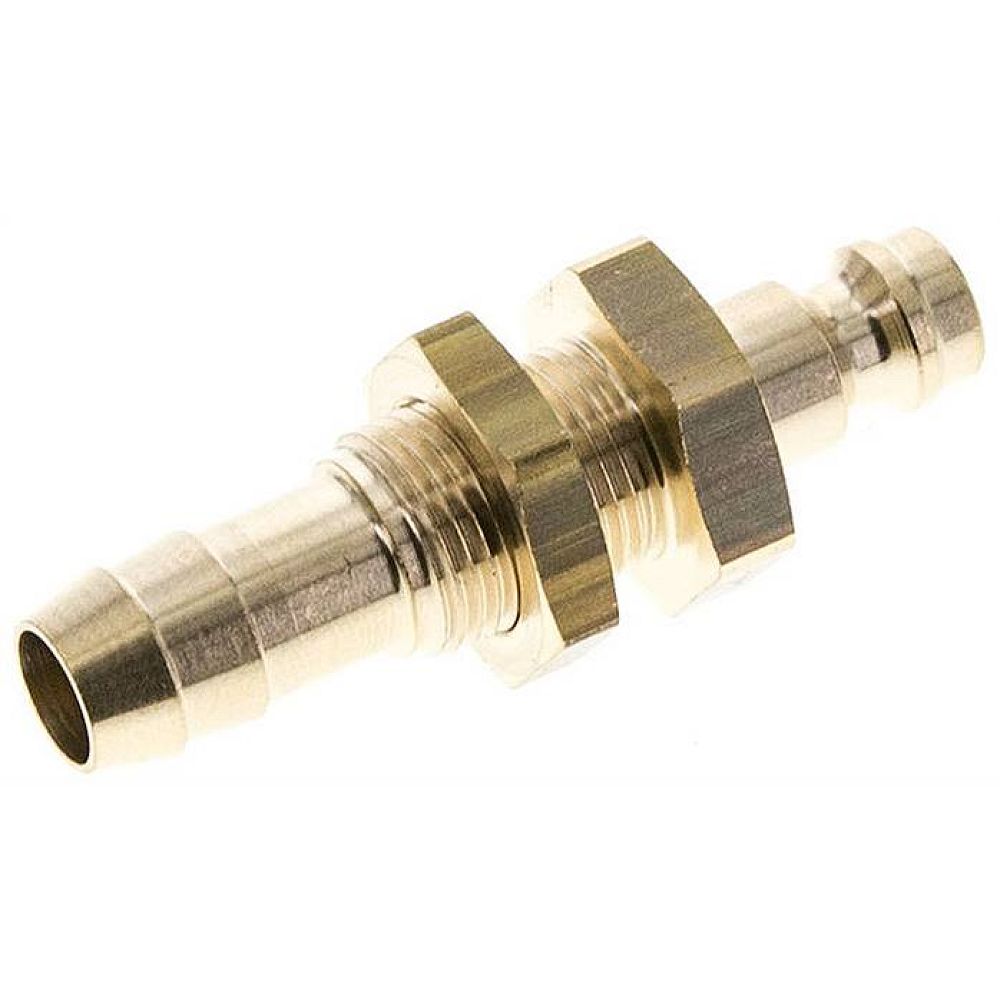 Schott-Kupplungsstecker (NW5) 9 (3/8")mm Schlauch, Messing