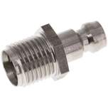 Temperierkupplungsstecker 9mm Zapfen,G 1/4"(AG)