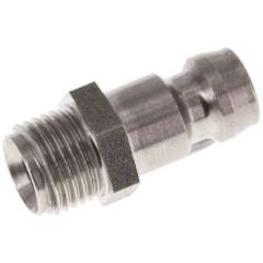 Temperierkupplungsstecker 9mm Zapfen,G 1/8"(AG)