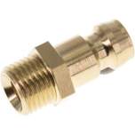 Temperierkupplungsstecker 9mm Zapfen,M 10x1(AG)