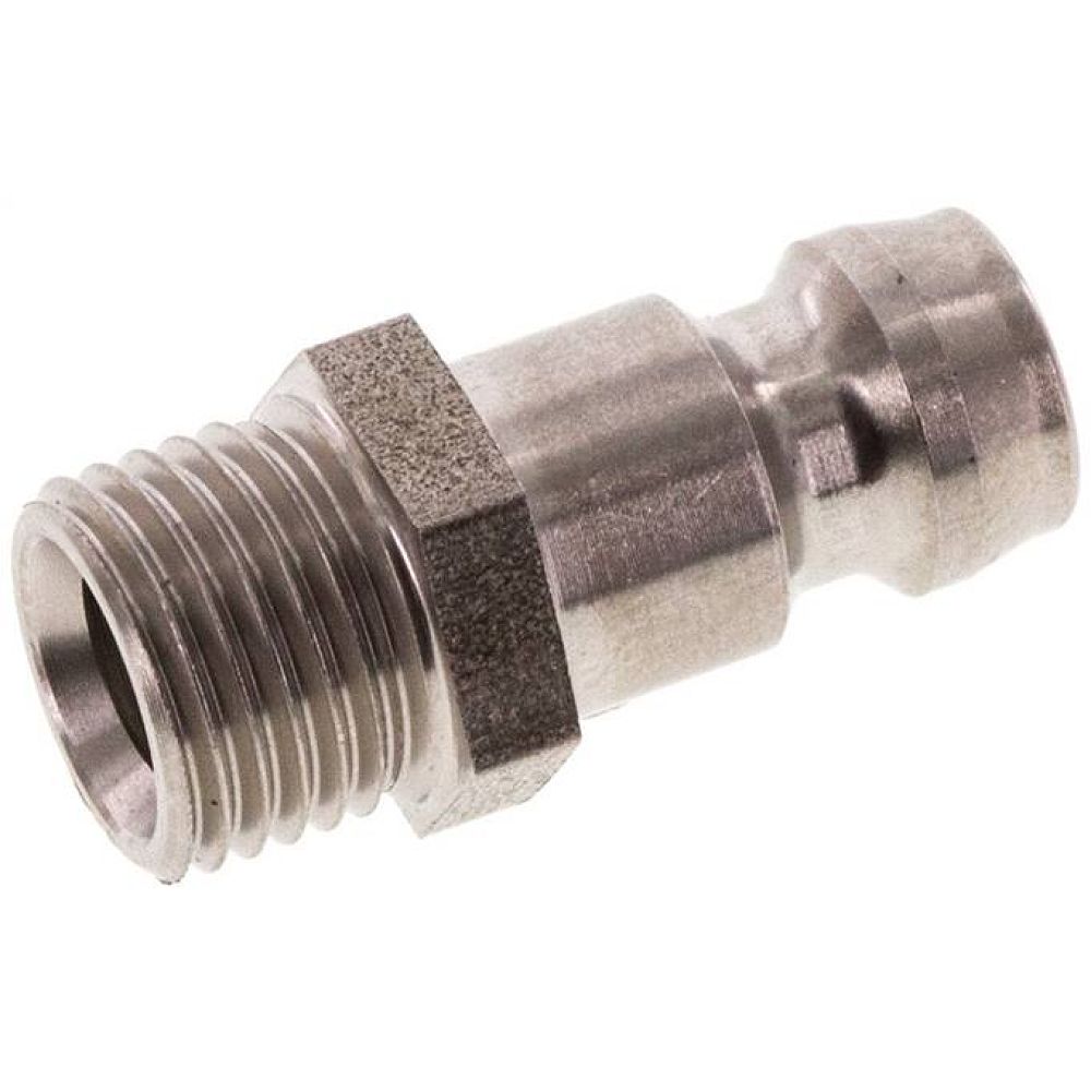 Temperierkupplungsstecker 9mm Zapfen,M 10x1(AG)