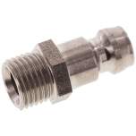 Temperierkupplungsstecker 9mm Zapfen,M 10x1(AG)