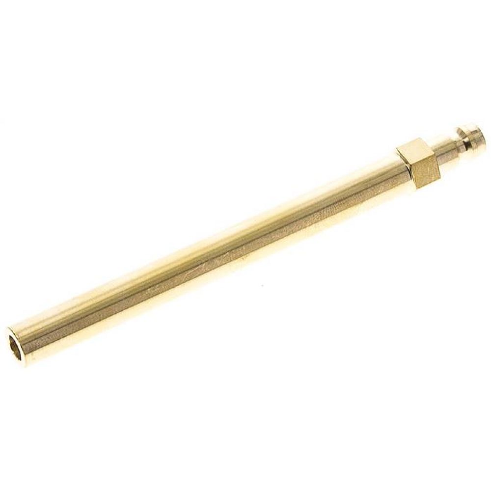 Temperierkupplungsstecker 9mm Zapfen, Rohr 10x120mm