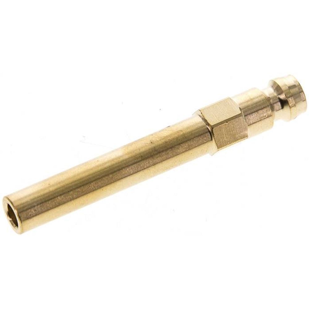 Temperierkupplungsstecker 9mm Zapfen, Rohr 8x63mm