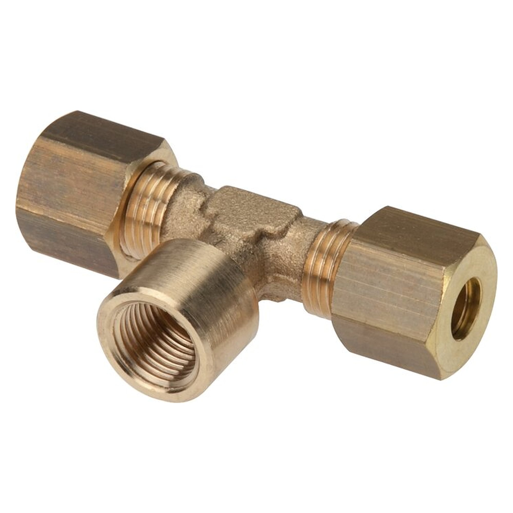 Compression fitting, tee design, male thread G 1/2", tube 18 (M24x1.5) mm, brass