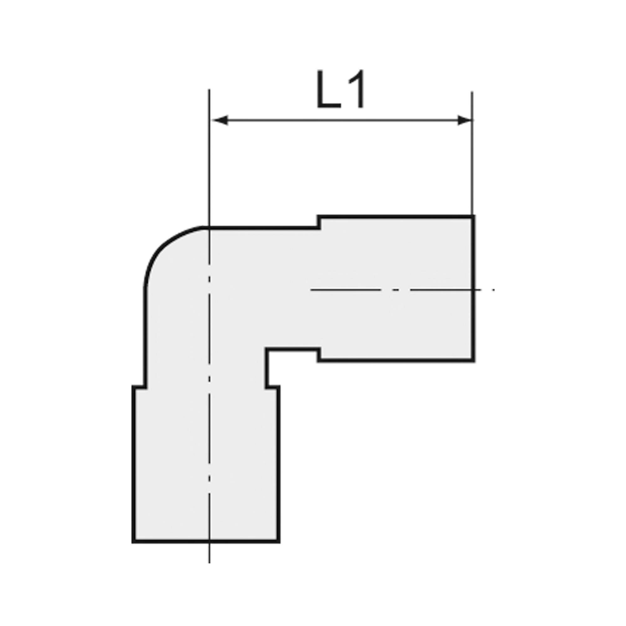 Winkel-Verschraubung, Rohr-Außen-Ø 4 mm, SW 9, SW1 10, MS vern. - Riegler 111996