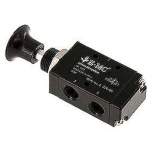 E.MC L 321-06. 3/2-Wege Axial-Handhebelventil, Raste, G 1/8"