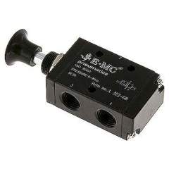E.MC L 322-08. 3/2-Wege Axial-Handhebelventil, Raste, G 1/4"