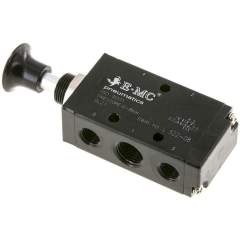 E.MC L-522-08. 5/2-way axial hand lever valve, Detend, G 1/4"