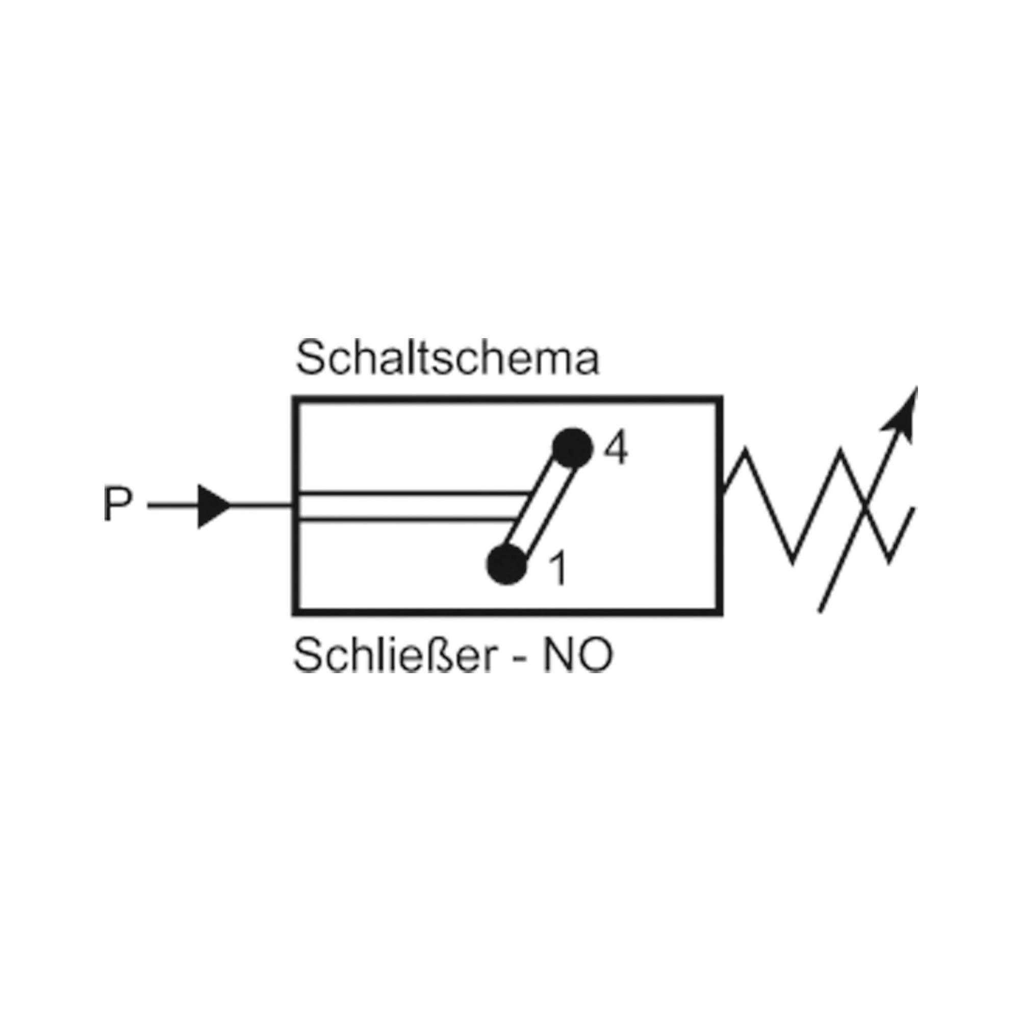 Pressure switch standard design, galvanised steel, 10 - 70 bar - Riegler 102995