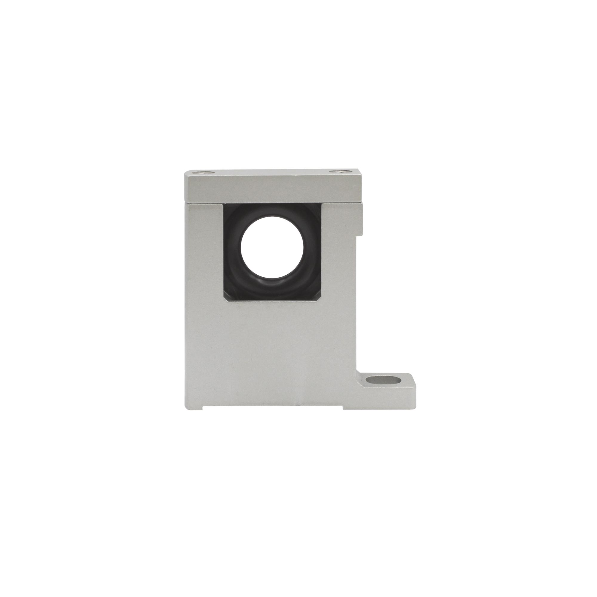 Connecting element with wall mounting, 1 hole, L-shaped bracket - Riegler 116518