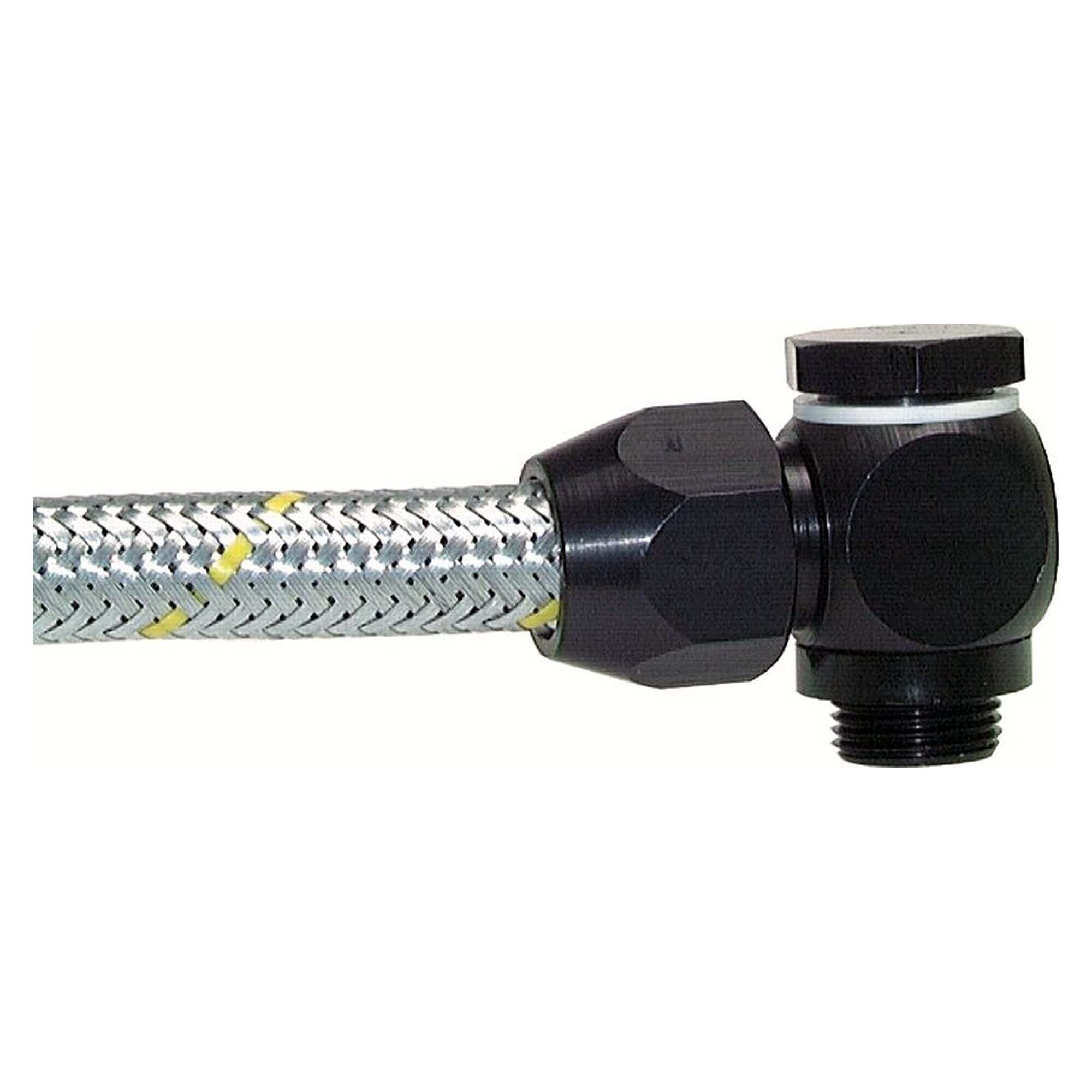 Schlauchverschraubung, Winkelform, Gewinde G 1/4", Schlauch 12x9 mm, Aluminium