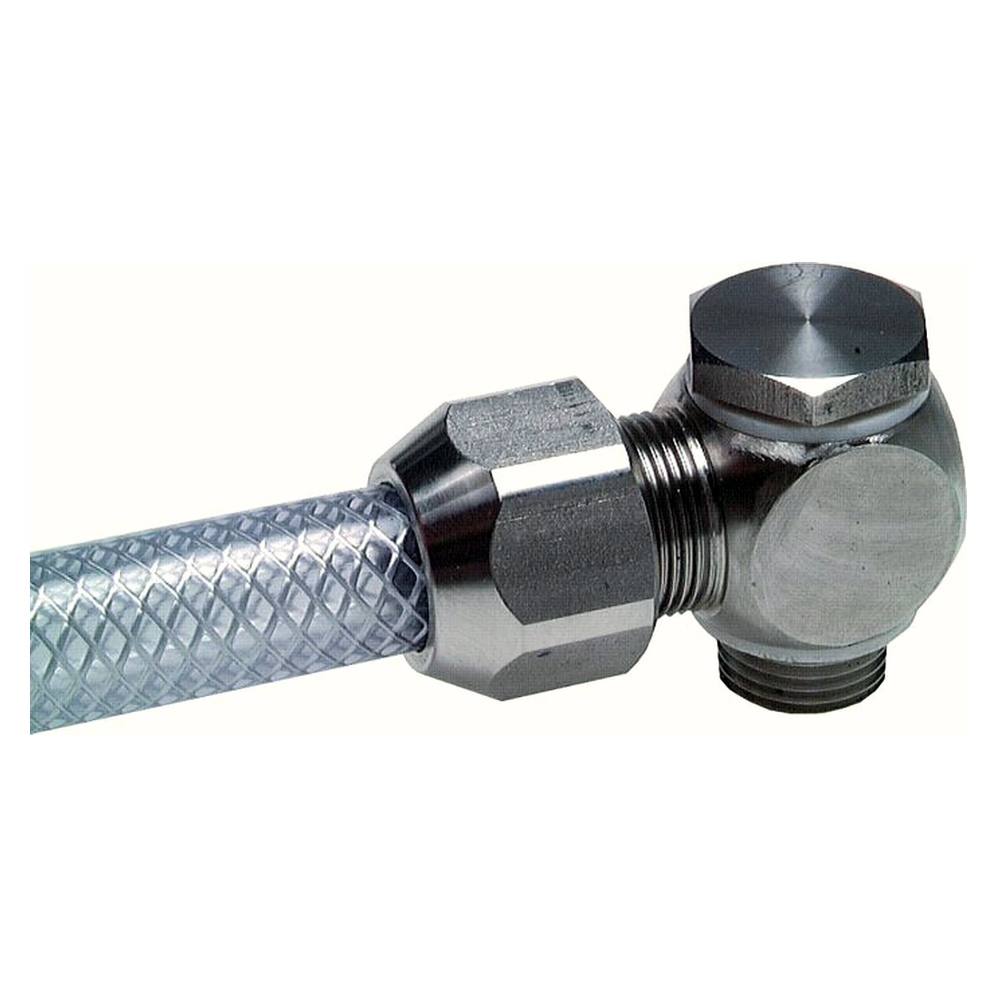 Tube fitting, elbow design, male thread G 3/8", tube 20x13 mm, stainless steel 1.4571