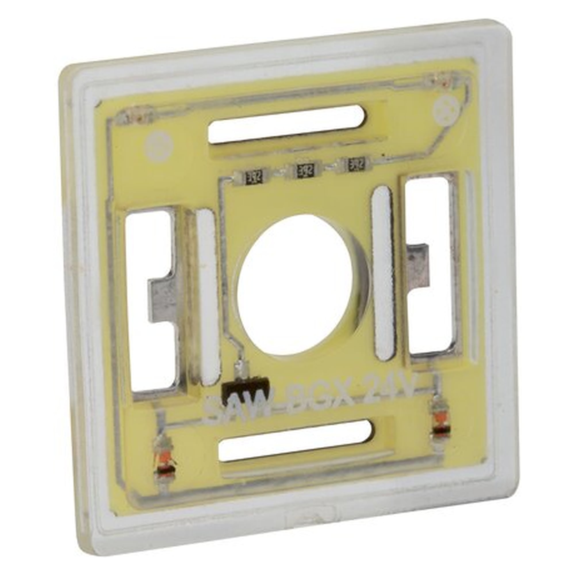 Illuminated seal, 230 V AC/DC, plug size 3 (DIN / EN - A), 27.5 x 27.5 x 2.0