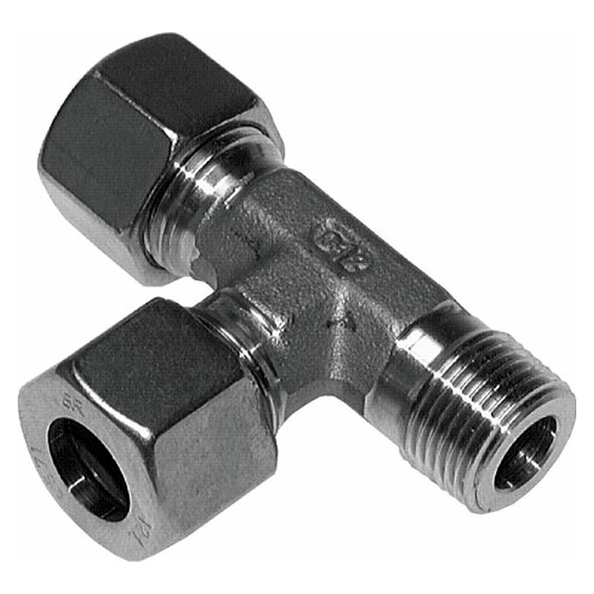 Male stud elbow coupling 8 S (M16x1.5), R 1/4", stainless steel 1.4571