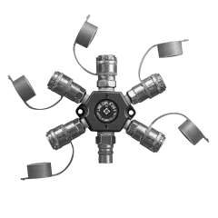 Nitto Kohki Line Cupla. Quick Connect Coupling LineCupla200-T, AL/Steel, NBR