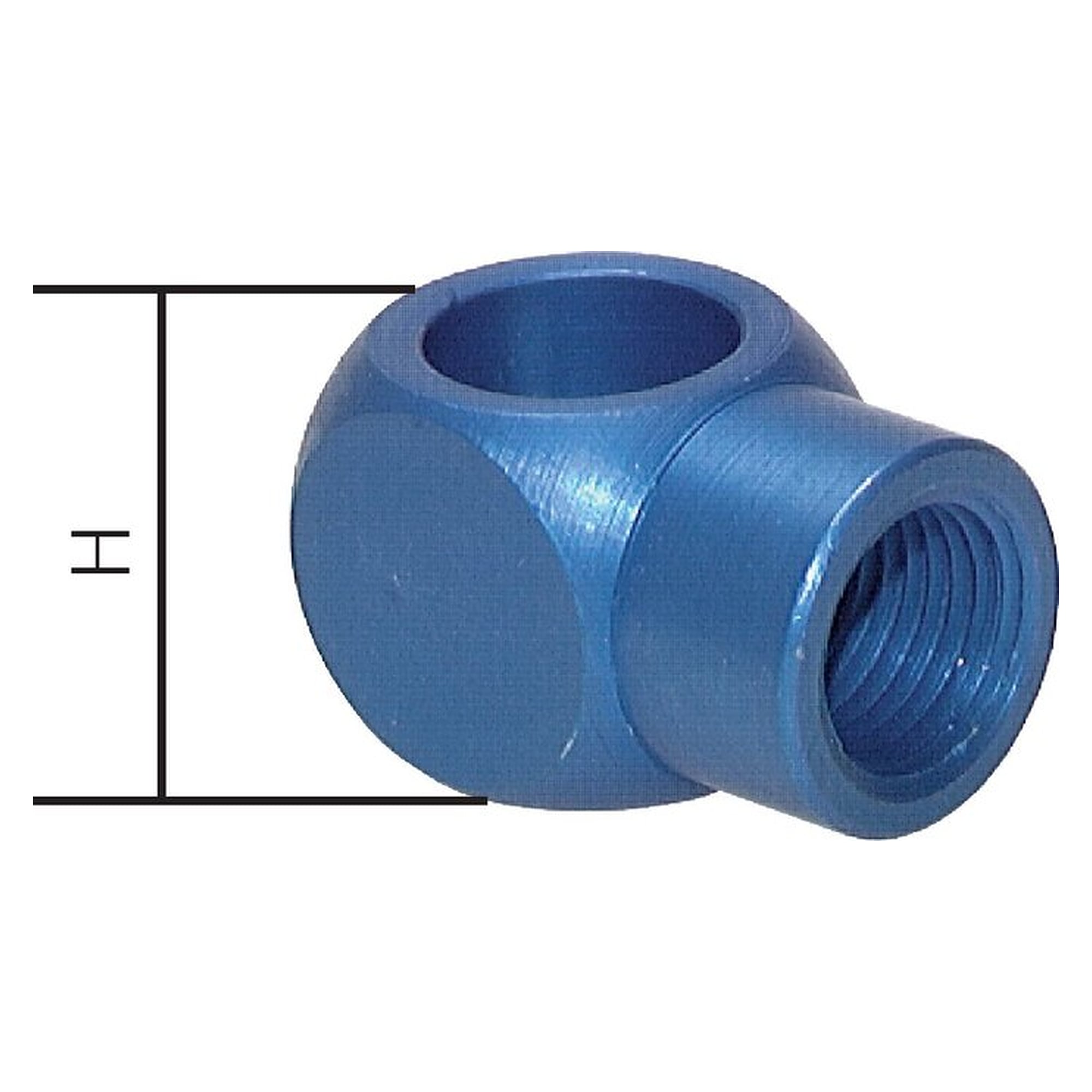Banjo body, with female thread, female thread G 1/8", aluminium