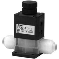 SMC LVA20-01-E1. LVA, Válvula química de gran pureza, Accionamiento neumático, Conexión roscada, Simple