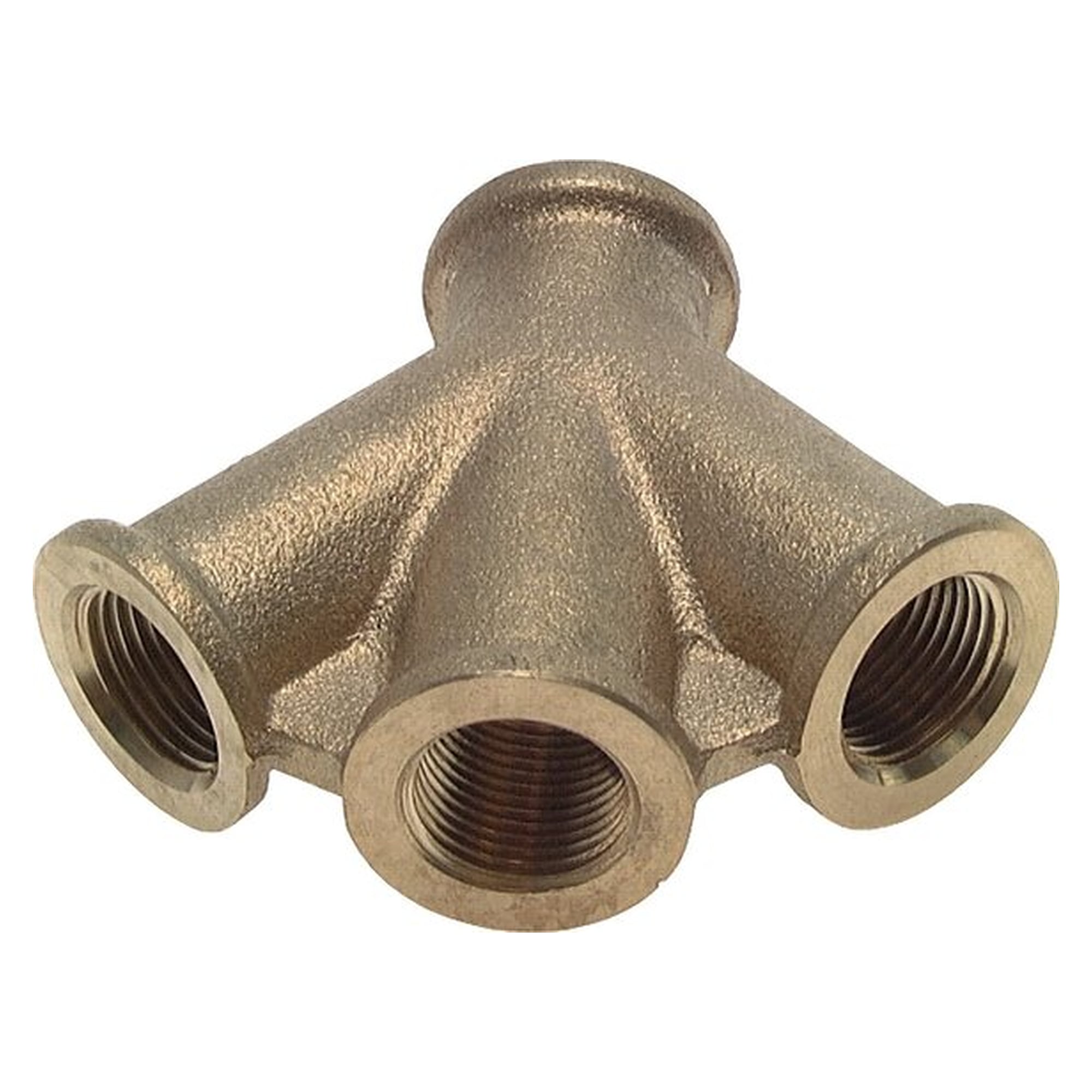 Luftweiche mit drei Anschlüssen, Gewinde G 1/2", Messing, für mehrere Verbraucher