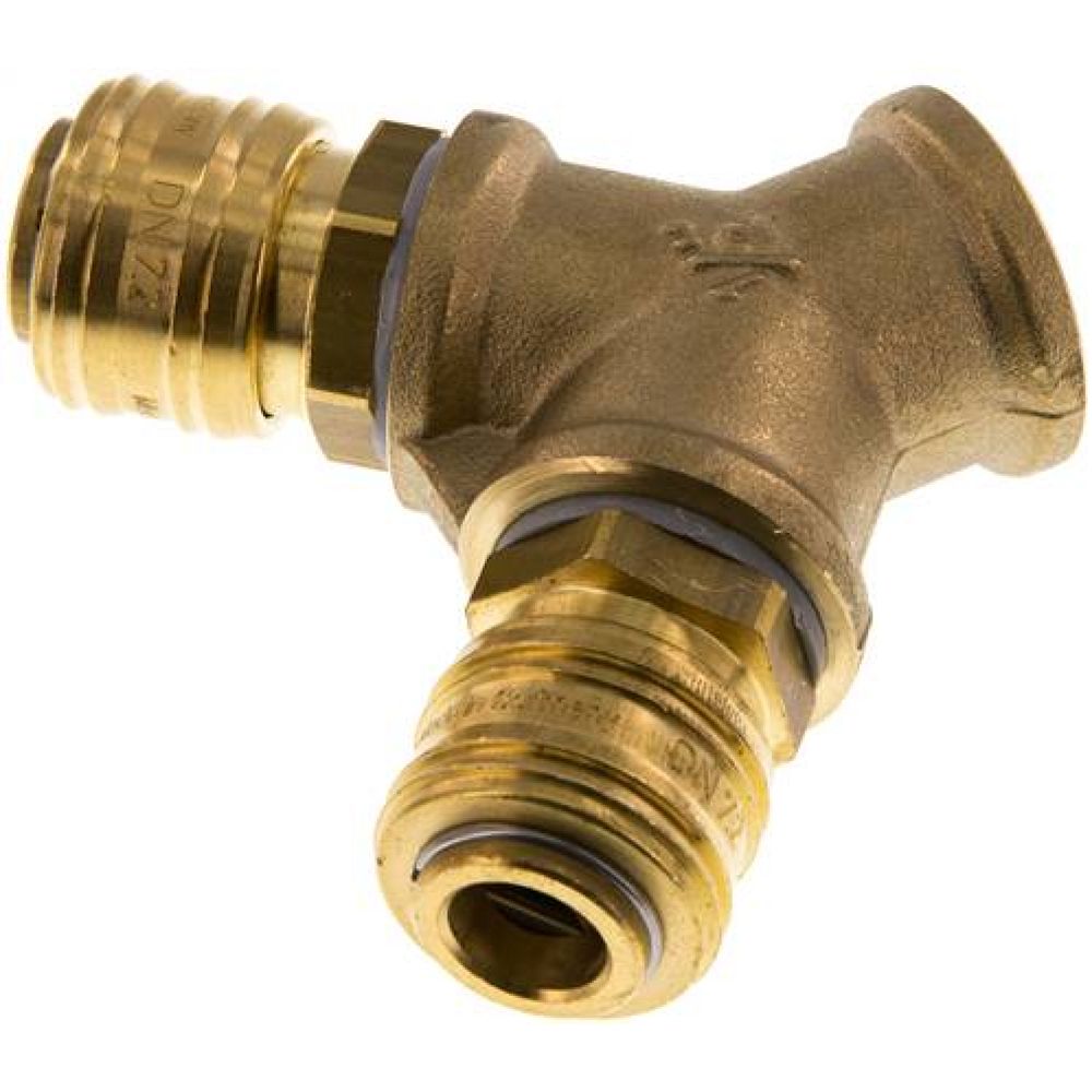 2-fach-Luftweiche mit Kupplungsdosen, G 1/2"