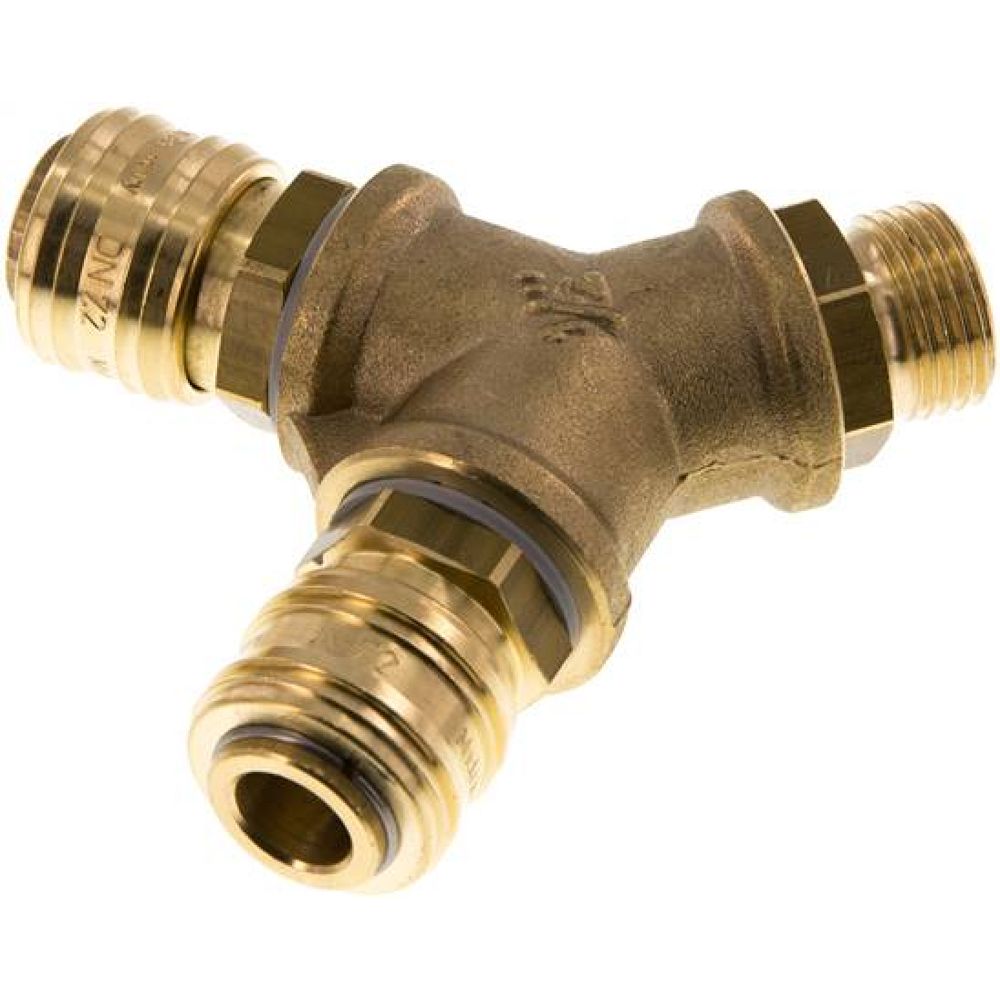 2-fach-Luftweiche mit Kupplungsdosen, G 1/2"