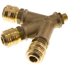 3-fach-Luftweiche mit Kupplungsdosen, G 1/4"