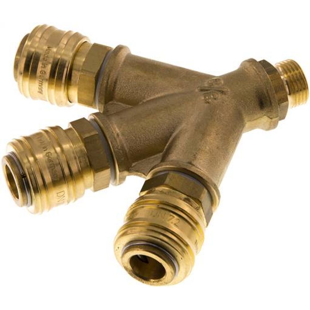 3-fach-Luftweiche mit Kupplungsdosen, G 3/8"