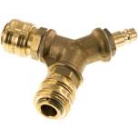 2-fach-Luftweiche mit Kupplungsdosen, Kuppl.-Stecker