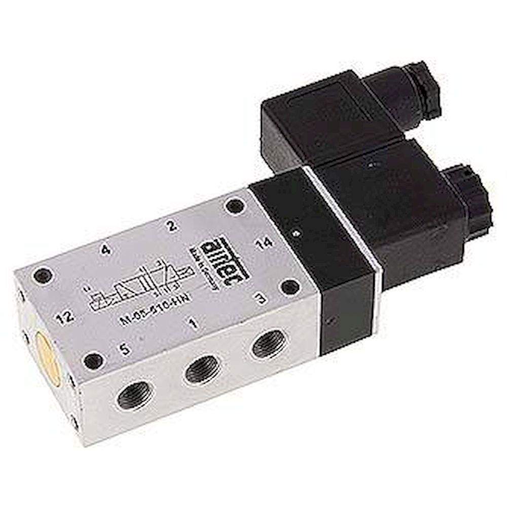Airtec M 05510HN 230V. 5/2-Wege Magnetventil, G 1/8", Luftfeder, 230 V AC, Standard