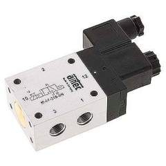 Airtec M-07310HN-115V. 3/2-way solenoid valve, G 1/4", Air spring return (NC), 115V AC, Standard