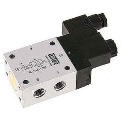 Airtec M-07311HN-12V. 3/2-way solenoid valve, G 1/4", closed (NC), 12V DC, Standard