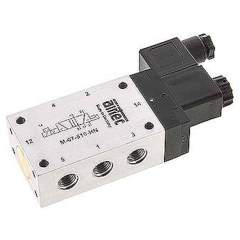 Airtec M-07510HN-230V. 5/2-way solenoid valve, G 1/4", Pneumatic spring, 230V AC, Standard