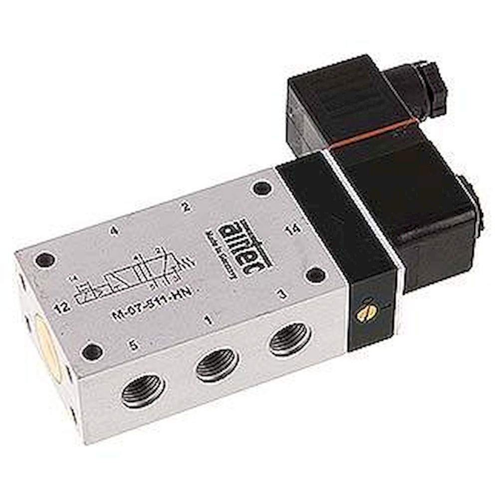 Airtec M-07511HN-24XE*. 5/2-way solenoid valve, G 1/4", spring, 24V DC, ATEX