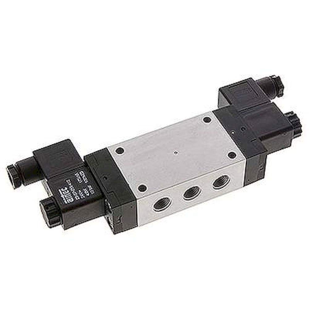 Airtec M-07520HN-230V. 5/2-way solenoid pulse valve, G 1/4", 230V AC, Standard