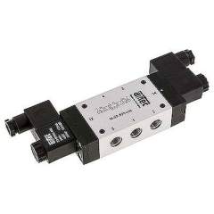 Airtec M-07530HN-115V. 5/3-way solenoid valve, G 1/4", Centre position closed, 115V AC