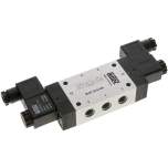 Airtec M-07533HN-12V. 5/3-way solenoid valve, G 1/4", Centre position vented, 12V DC