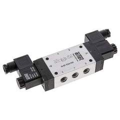 Airtec M-07534HN-115V. 5/3-way solenoid valve, G 1/4", Centre position breathing, 115V AC