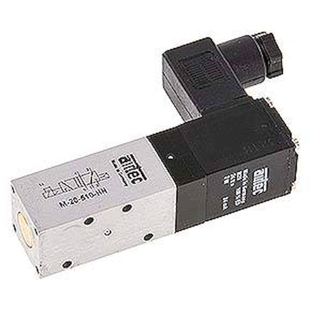Airtec M-20510HN-24V. 5/2-way solenoid valve, M 5, Pneumatic spring, 24V DC, Standard