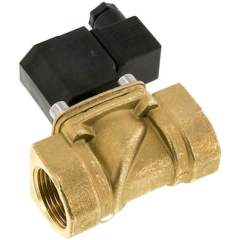 M-2100-12V. 2/2-way brass solenoid valve G 1", -0,95 to 9 bar, closed (NC) without power