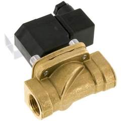 M-2120-48V. 2/2-way brass solenoid valve G 1/2", -0,95 to 12 bar, closed (NC) without power