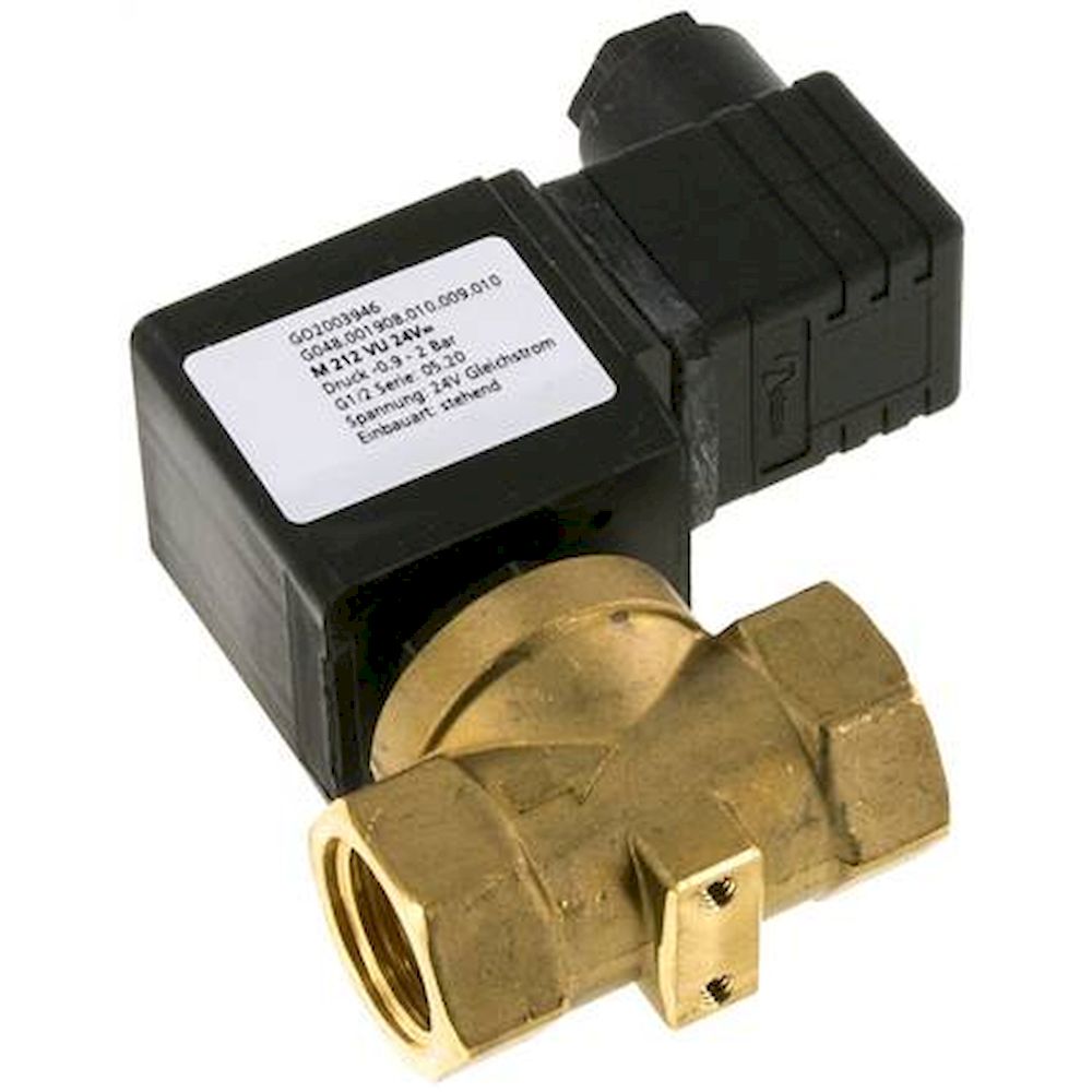 2/2-way vacuum valve (NC), G 1/2", -0,9 to 2bar, 24 V DC