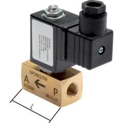 M-210-VU-230V. 2/2-way vacuum valve (NC), G 1", -0,9 to 1bar, 230V AC