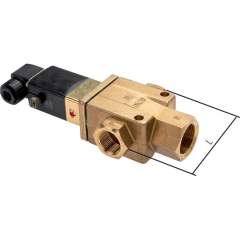 MO-3112-24V. 3/2-way solenoid valve G 1-1/2" open (NO) without power