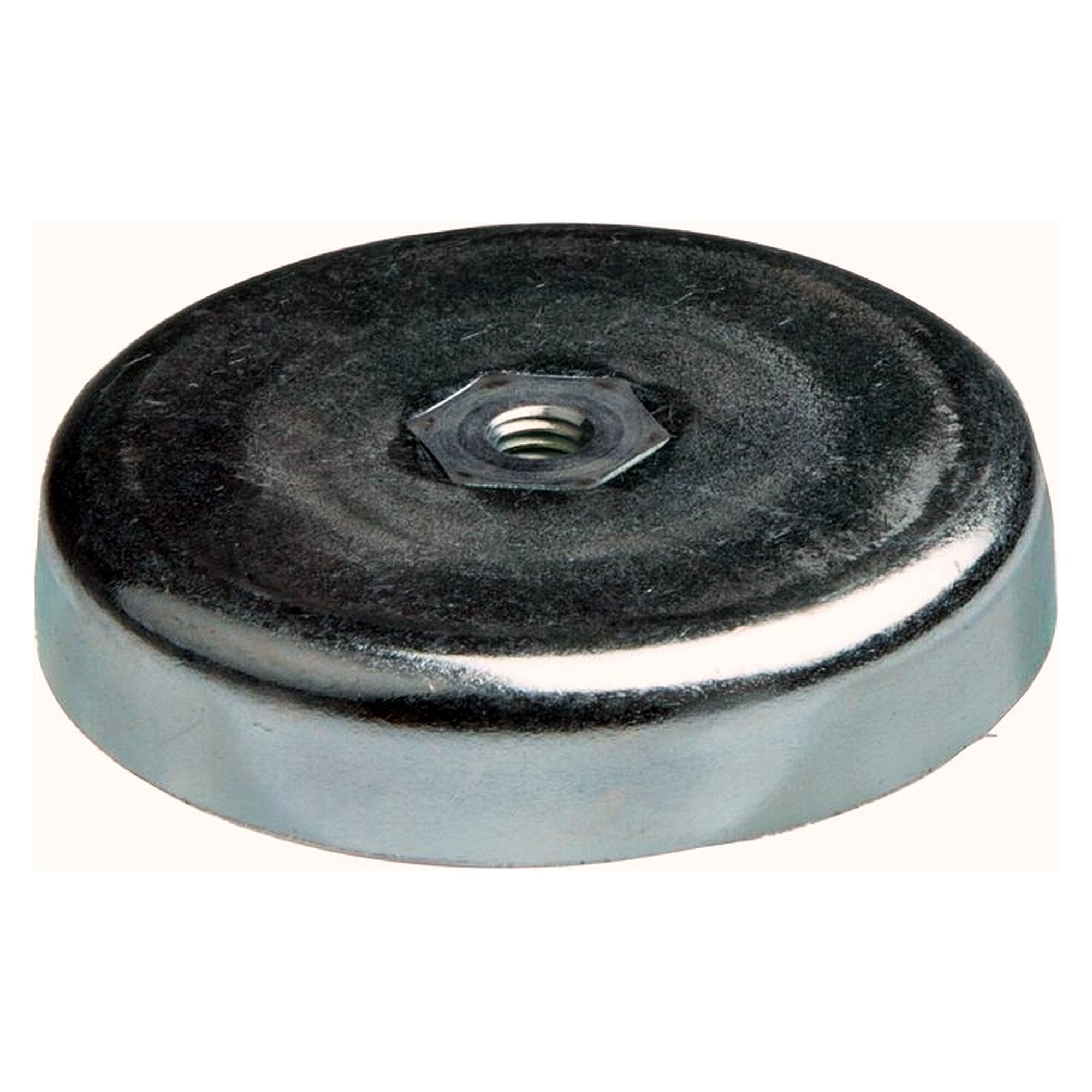 Topfmagnet, Ø 50 mm, Haltekraft 170 N, Innengewinde (Durchgangsgewinde), Gewinde G M 8 (IG)