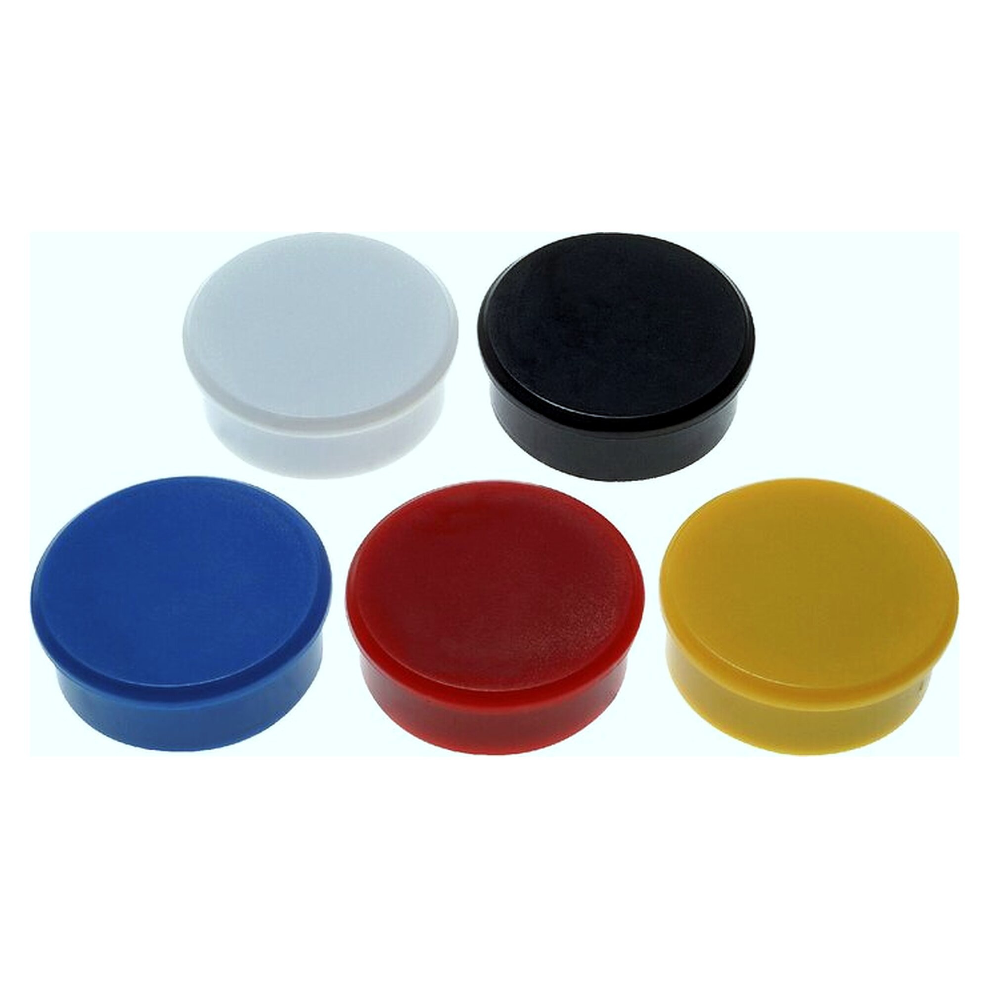 high-power magnet, 38mm, red, pack of 10, outside diameter 38 mm