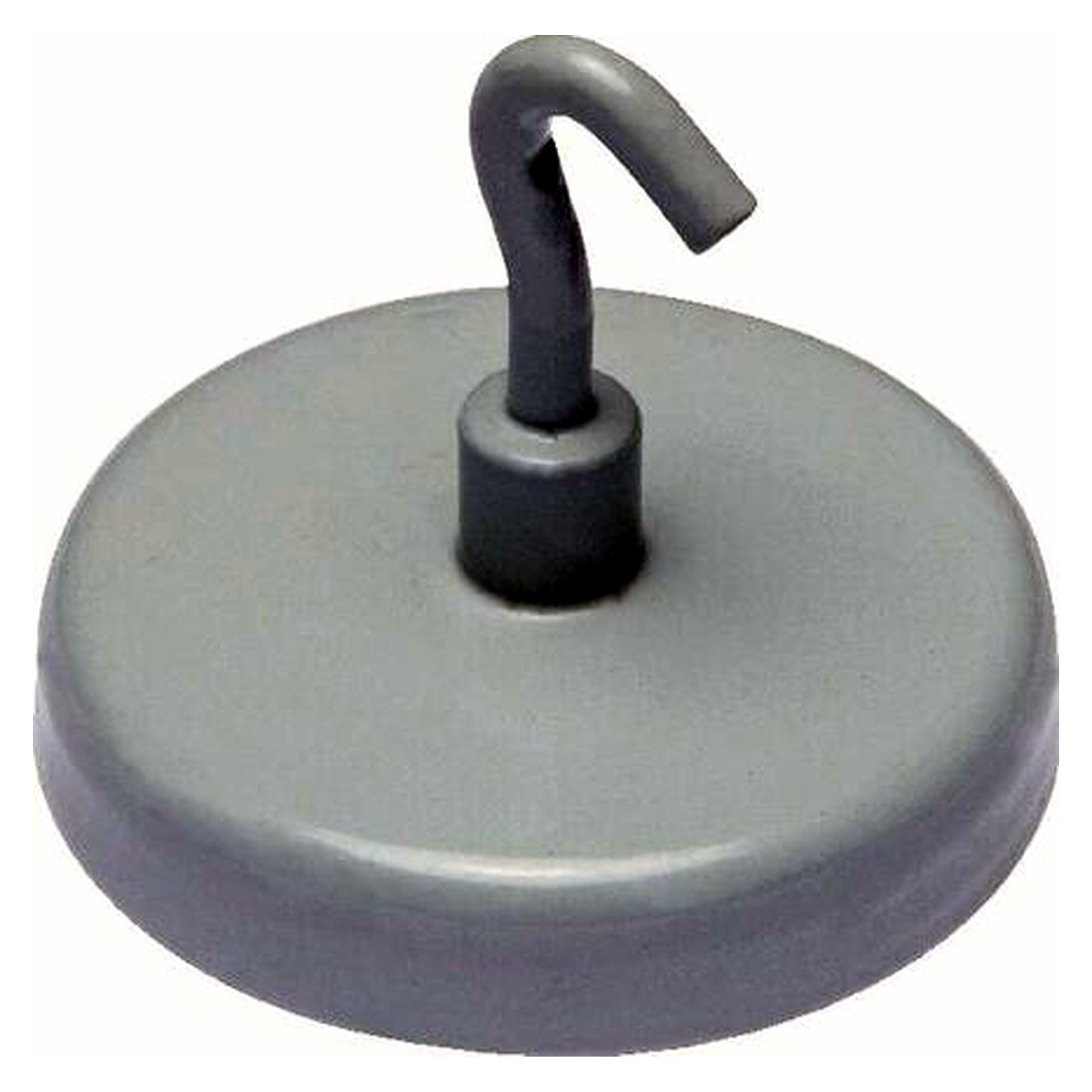 Powermagnet with Haken, 47mm, white, 5er pack, Haltekraft approx. 15.0 kg