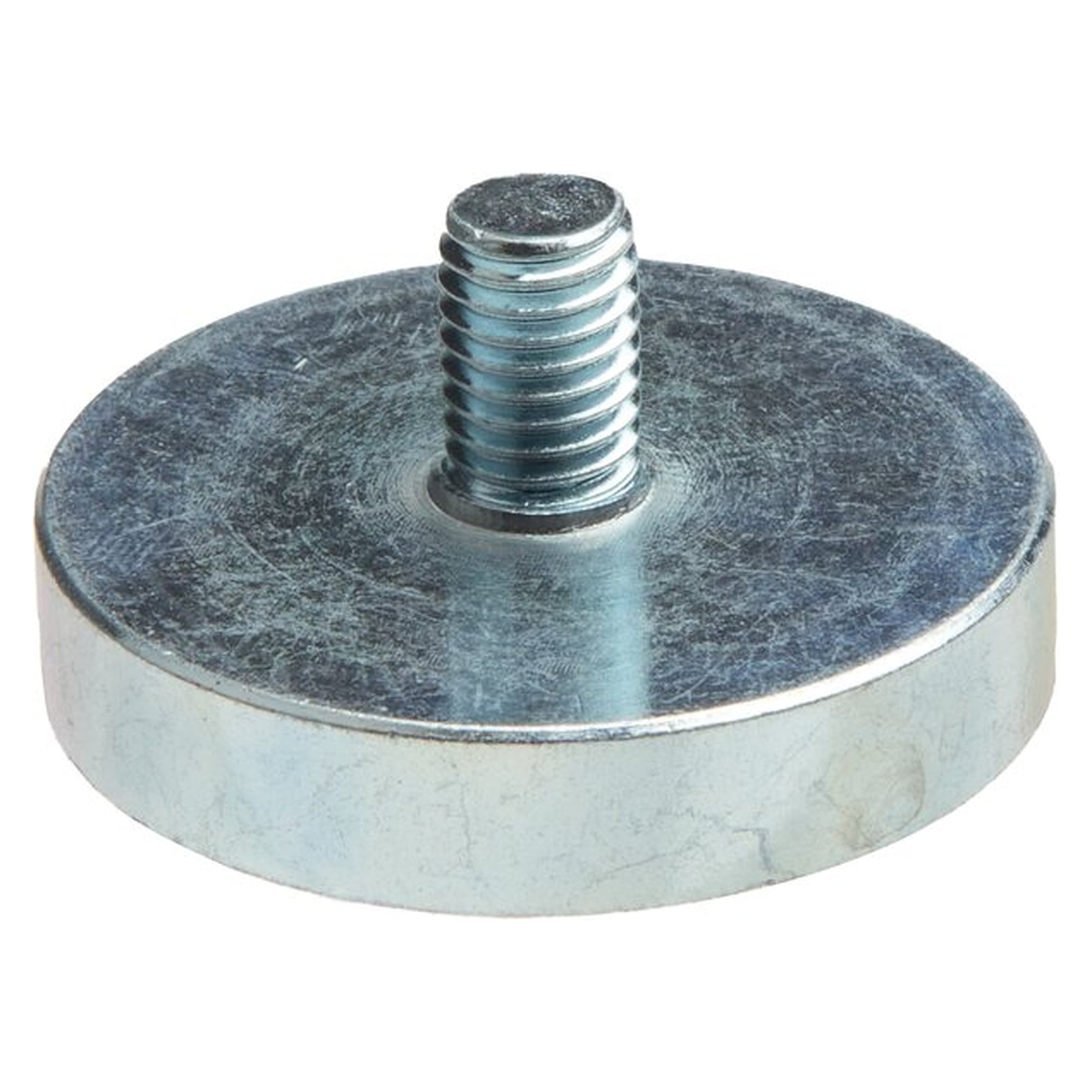 Neodym-Topfmagnet, Ø 40 mm, Haltekraft 670 N, Außengewinde, Gewinde M 8 (AG)